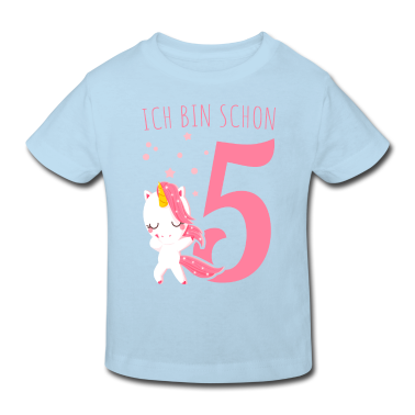 Einhörner T-Shirt - 5 Geburtstag Jahre Einhorn 5. Mädchen Geschenk