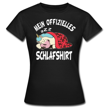 Einhörner T-Shirt - Mein Offizielles Schlafshirt - Einhorn Shirt