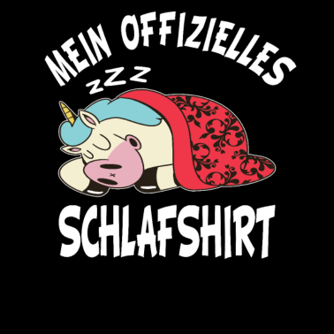 Motiv Mein Offizielles Schlafshirt - Einhorn Shirt