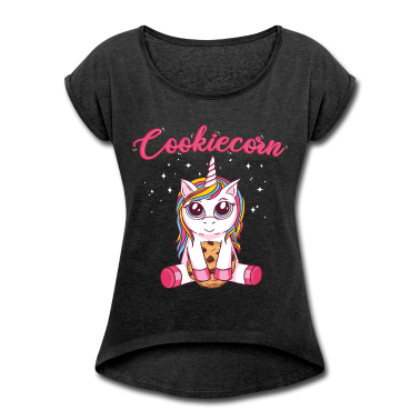Einhörner T-Shirt - Einhorn Einhörner Cookie Keks Süßigkeit Unicorn