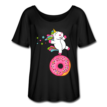 Einhörner T-Shirt - Einhorn Einhörner Donuts Confiserie Cookie Kuchen