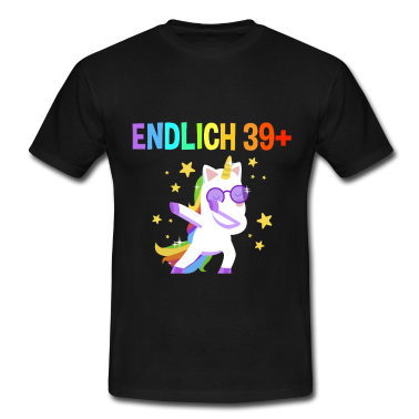 Einhörner T-Shirt - Einhorn 39+ Geburtstag 40 Jahre