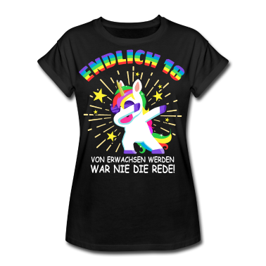Einhörner T-Shirt - Endlich 18. Geburtstag Einhorn 2003 Jungen Mädchen