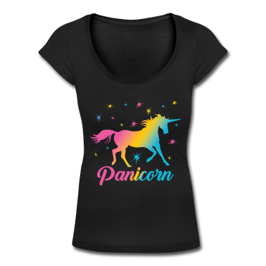 Einhörner T-Shirt - Panicorn Einhorn LGBT Pansexuell