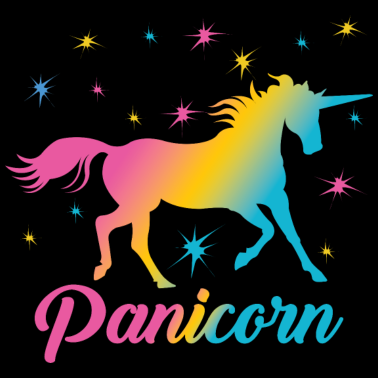 Motiv Panicorn Einhorn LGBT Pansexuell