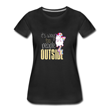 Einhörner T-Shirt - Zu viel Menschen