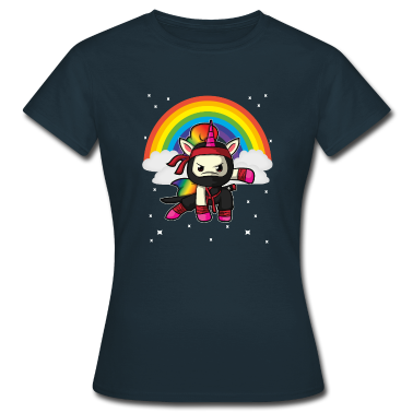 Einhörner T-Shirt - Einhorn Ninja Regenbogen Geschenkidee