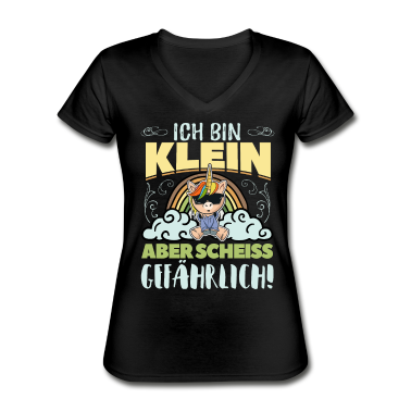 Einhörner T-Shirt - Ich bin klein aber Scheiss gefährlich - Einhorn