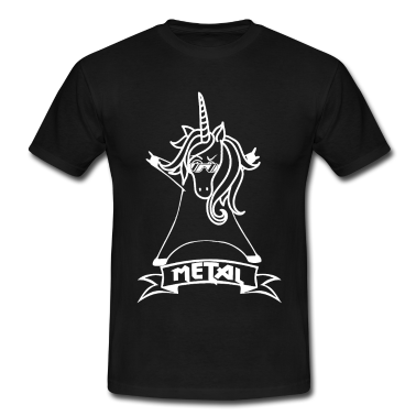 Einhörner T-Shirt - Metal Einhorn - Einhorn - Metal - Musik