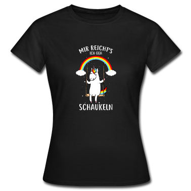 Einhörner T-Shirt - Einhorn Schaukeln Geschenk