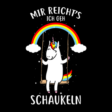 Motiv Einhorn Schaukeln Geschenk