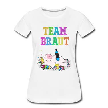 Einhörner T-Shirt - Team Braut Einhorn Edition