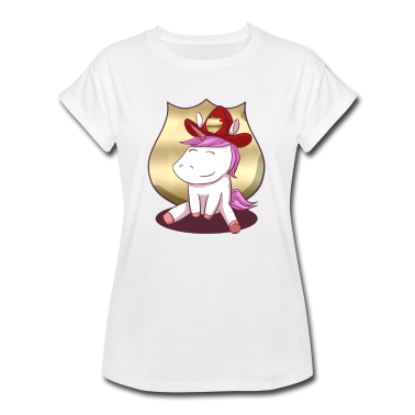 Einhörner T-Shirt - Feuerwehr Einhorn Firefighter Unicorn