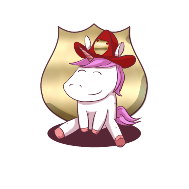 Motiv Feuerwehr Einhorn Firefighter Unicorn