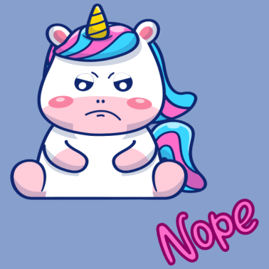 Motiv Grumpy Unicorn