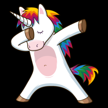 Motiv dabbing einhorn