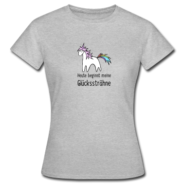 Einhörner T-Shirt - Einhorn Glückssträhne