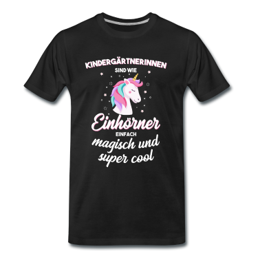 Einhörner T-Shirt - Erzieherin Einhorn Kindergarten Pädagogin Kita