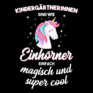 Motiv Erzieherin Einhorn Kindergarten Pädagogin Kita