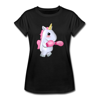 Einhörner T-Shirt - Einhorn Einhörner Unicorn Boxen böse neu Geschenk