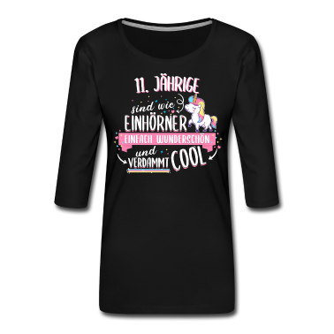 Einhörner T-Shirt - Geburtstag 11 Geburtstag Einhorn Spruch Party