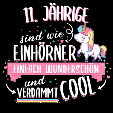 Motiv Geburtstag 11 Geburtstag Einhorn Spruch Party