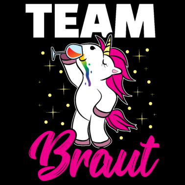 Motiv Team Braut JGA Einhorn Junggesellinnenabschied