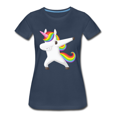 Einhörner T-Shirt - Einhorn Dab, Dabbendes Einhorn, DAB, Regenbogen