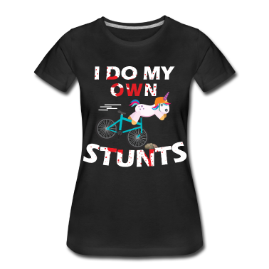 Einhörner T-Shirt - Einhorn MTB i do my own stunts