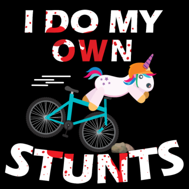 Motiv Einhorn MTB i do my own stunts