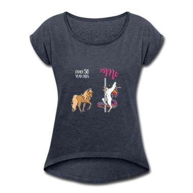 Einhörner T-Shirt - 50. Geburtstag fünfzig Jahre Einhorn lustig Tanzen