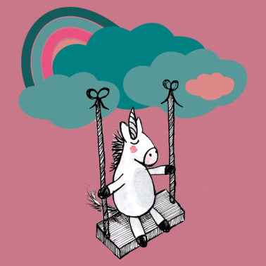 Motiv Glückliches Einhorn