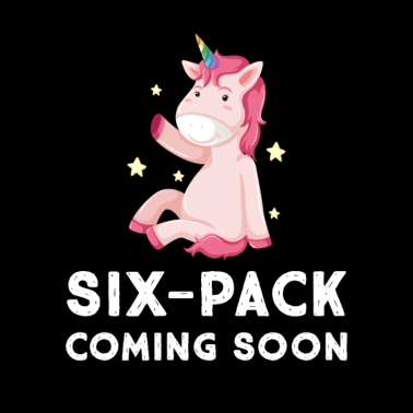 Motiv Unicorn Six Pack Coming Soon Design Gym Fitness