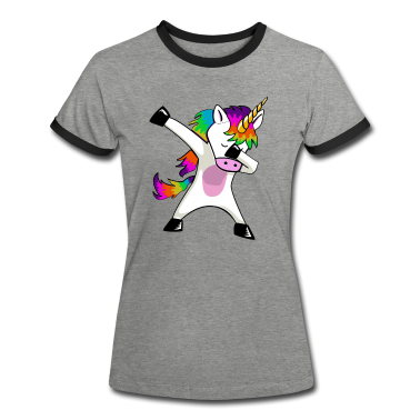 Einhörner T-Shirt - Einhorn Dab Dabbing Donut