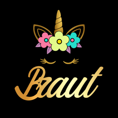 Motiv Braut Einhorn Gold JGA Junggesellenabschied