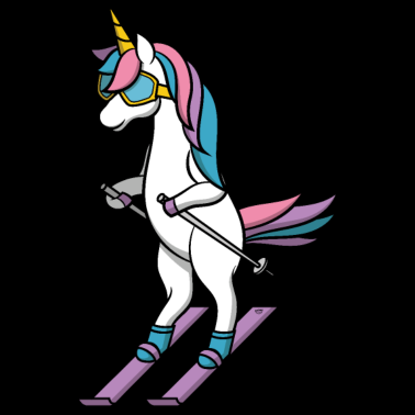 Motiv Apres Ski Party Crew Einhorn Skifahren hüttengaudi