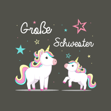 Motiv Große Schwester, Süsse Elefanten Geschwister