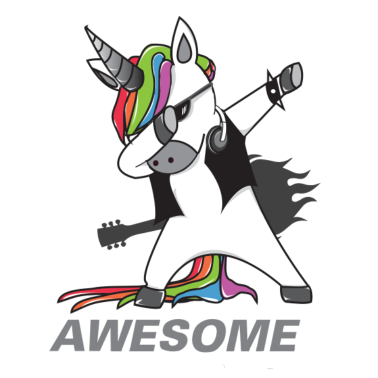 Motiv Dabbing Einhorn Rocker Geschenkidee