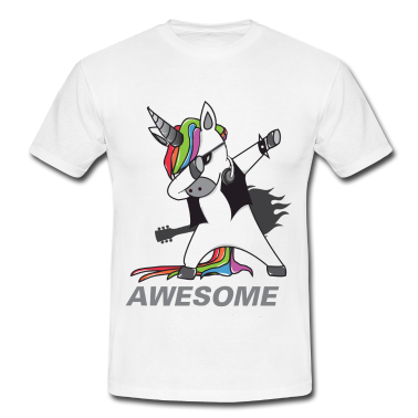 Einhörner T-Shirt - Dabbing Einhorn Rocker Geschenkidee