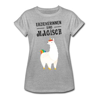 Einhörner T-Shirt - Erzieherinnen Sind Magisch - Lama Einhorn