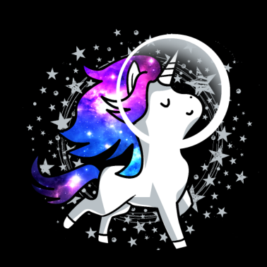 Motiv Einhorn Unicorn Astronaut Pony Weltraum Raumschiff