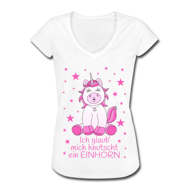 Einhörner T-Shirt - Einhorn pink Ich glaub mich knutscht ein Einhorn