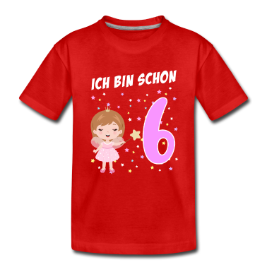 Einhörner T-Shirt - Mädchen Geschenk 6 Jahre alt 6. Geburtstag