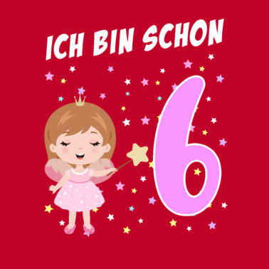 Motiv Mädchen Geschenk 6 Jahre alt 6. Geburtstag