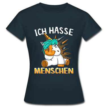 Einhörner T-Shirt - Ich hasse Menschen Einhorn
