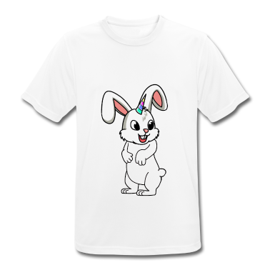 Einhörner T-Shirt - Lustiger Einhorn Hase Hasen Kaninchen Fantasy