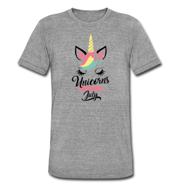 Einhörner T-Shirt - unicorns are born in july - Geburtstag - Einhorn