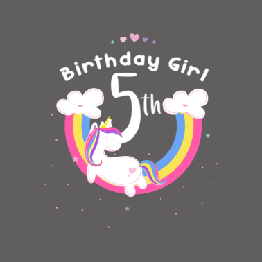 Motiv Einhorn 5. Geburtstagskind