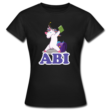 Einhörner T-Shirt - Einhorn in Schule mit ABI