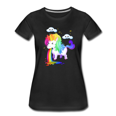 Einhörner T-Shirt - Einhorn Regenbogen Kotze Einhornliebhaber Geschenk